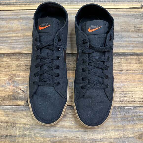 Nike Court Legacy Canvas 'Black Gum' Black Athletic Sneakers Size 10 EUC - Picture 3 of 7